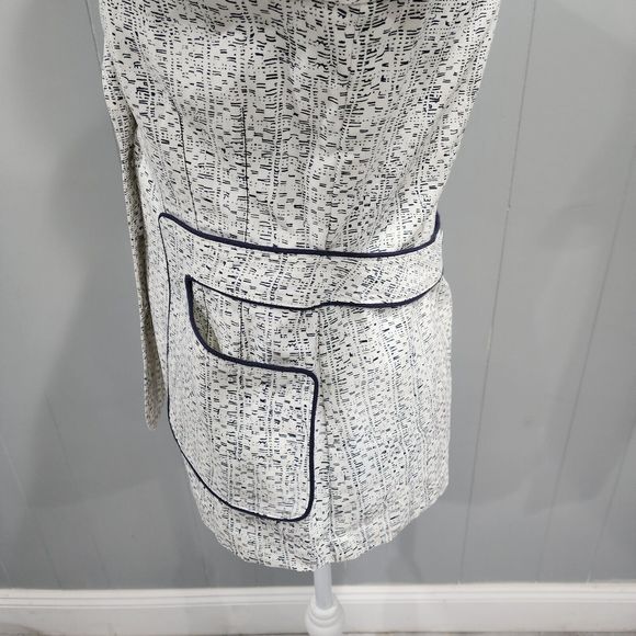 Carol Anderson Blazer Jacket Womens Size 2 White Black Trim Career Button Front - Picture 4 of 11